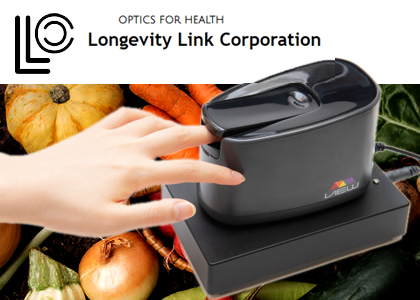 光学的皮膚カロテノイド測定装置『ベジメータ』(Longevity Link Corporation)