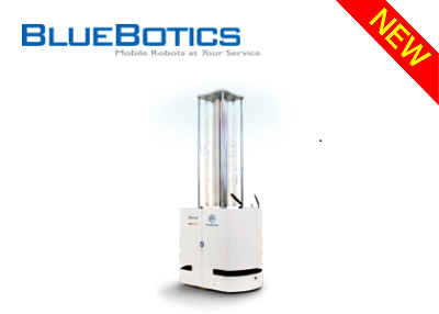 自律走行型紫外線(UV-C)照射ロボット(BlueBotics社)